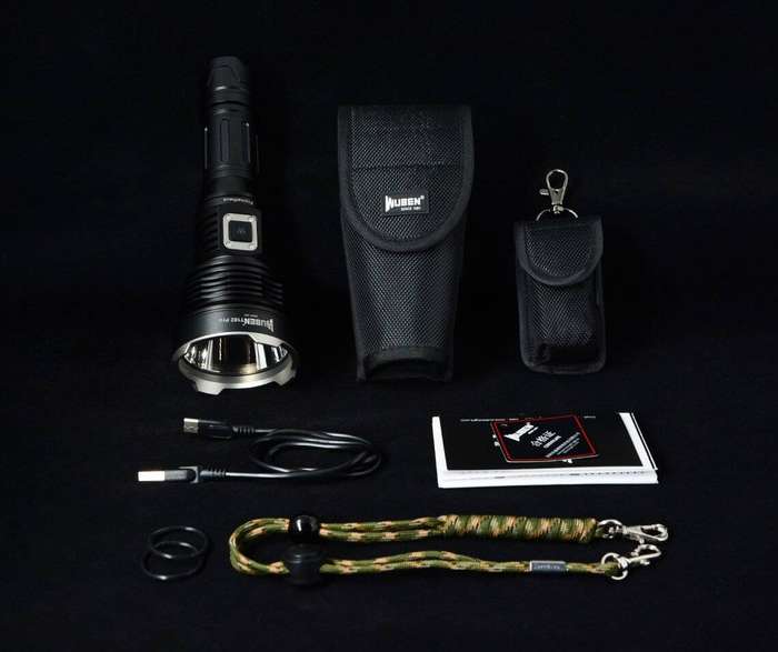 WUBEN T102 Pro 3500 Lumen 500m Throw Rechargeable Tactical Flashlight