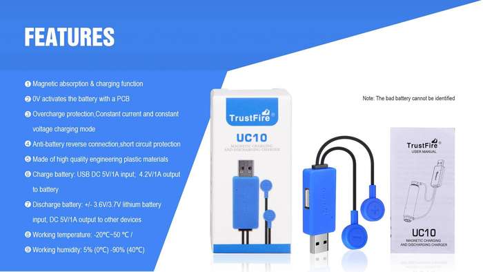 - TrustFire UC10 Universal Charger for 18650 26650