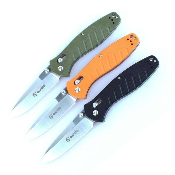 Ganzo G738 440C Folding Knife G10 Handle 210mm EDC Tool