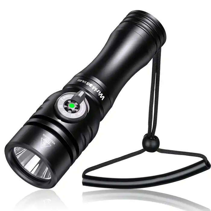 Wurkkos DL02 3000 Lumen 480m Throw Rechargeable Diving Flashlight with 21700 Battery