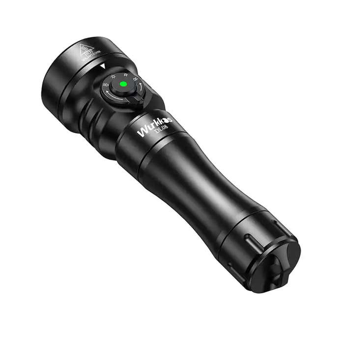 Wurkkos DL08 3600 Lumen 274m Throw Rechargeable Diving Flashlight with 21700 Battery