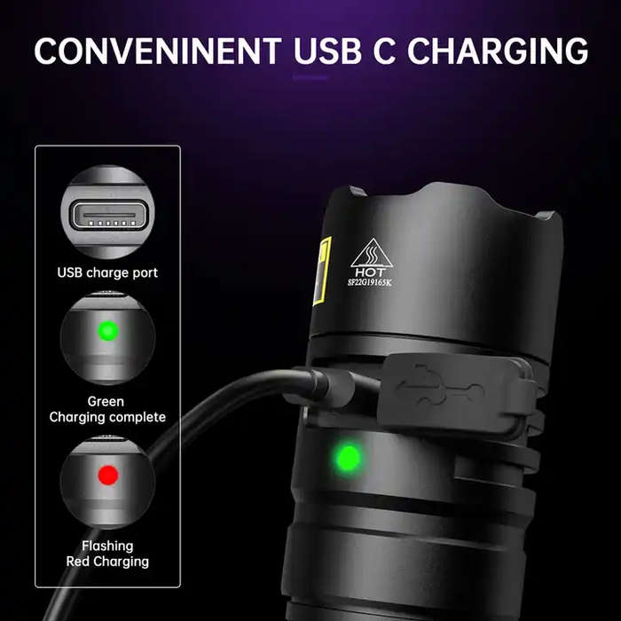 Sofirn SF16UV 365nm UV 10m Throw Rechargeable Flashlight with 18650 Battery