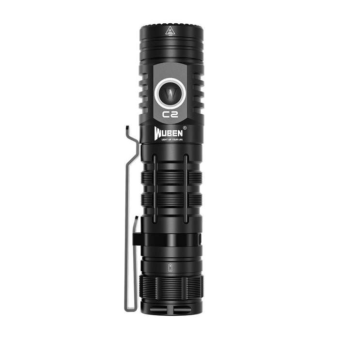 Wuben C2 2000 Lumen 358m Throw Rechargeable LED Flashlight with 21700 Battery