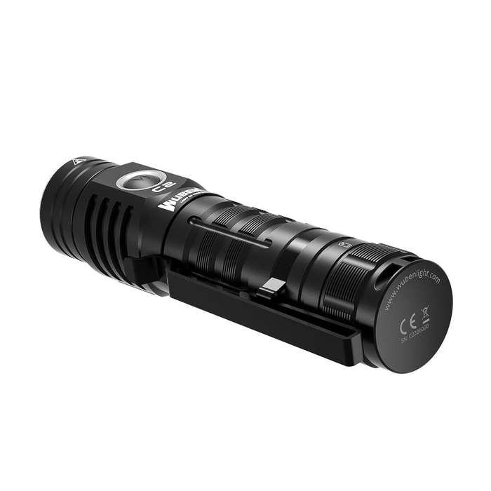 Wuben C2 2000 Lumen 358m Throw Rechargeable LED Flashlight with 21700 Battery