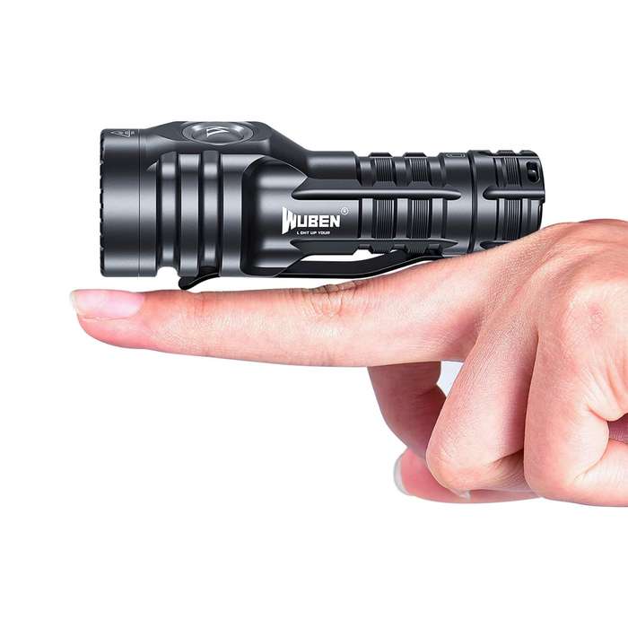 Wuben E6 900 Lumen 450m Throw Rechargeable LED EDC Thrower Flashlight