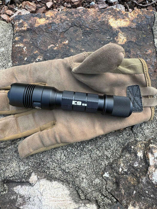 Powertac E9 Gen 5 3000 Lumen 388m Throw Rechargeable LED Tactical EDC Flashlight