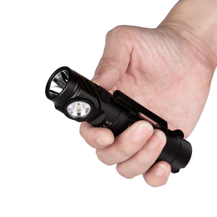 Wuben L1 Osram P9 2000 Lumen 350m Throw Rechargeable LED Dual Light Flashlight