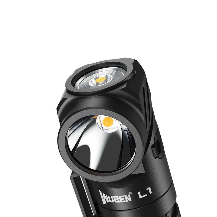 Wuben L1 Osram P9 2000 Lumen 350m Throw Rechargeable LED Dual Light Flashlight