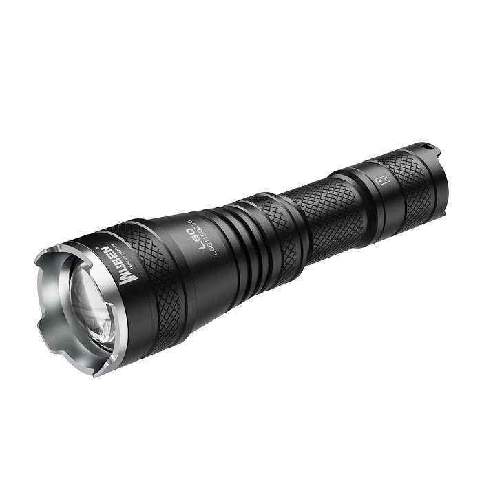 Wuben L60 1200 Lumen 320m Throw Zoomable Rechargeable LED Flashlight with 18650 Battery