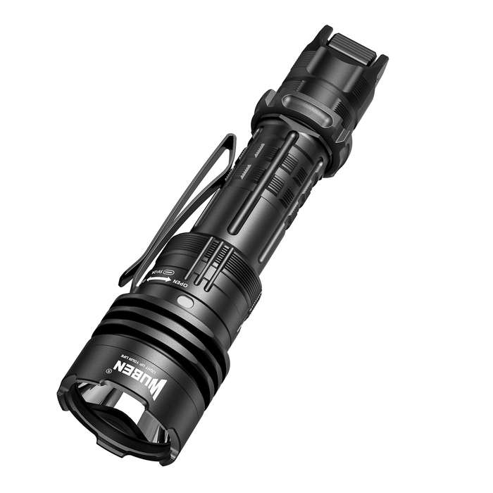 Wuben T1 2000 Lumen 498m Throw Rechargeable LED Tactical Flashlight with 18650 Battery