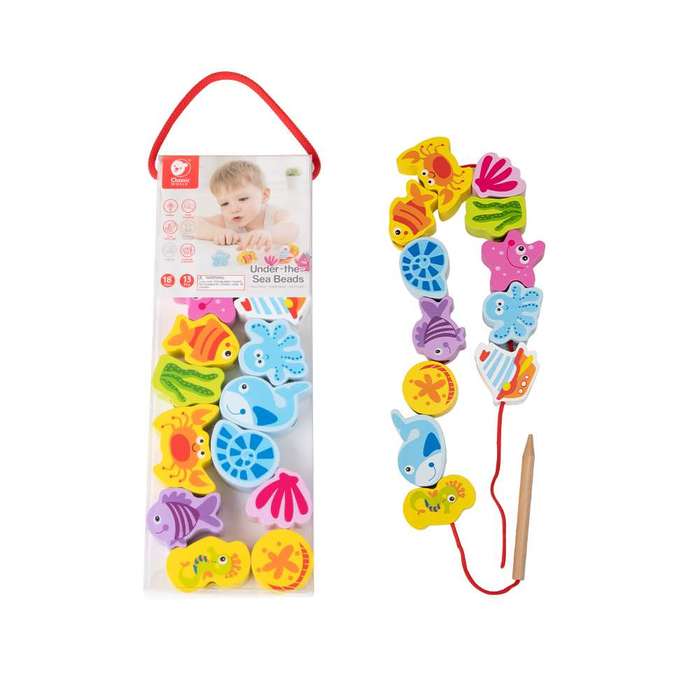 Classic World - Lacing Beads - Under-the-Sea - 13pcs- Damaged Packaging