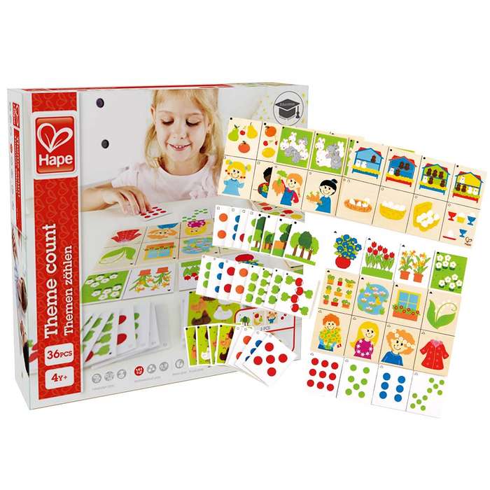 Hape - Home Education - Theme Count - 36pcs- Damaged Packaging