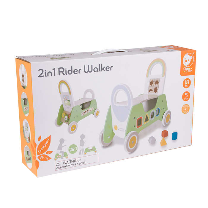 Classic World - 2-in-1 Rider Walker