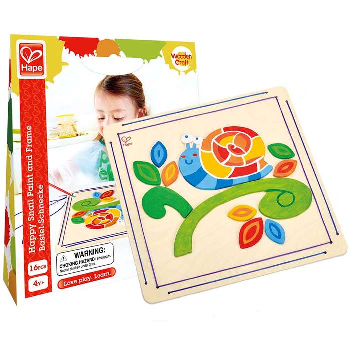 Hape - Paint & Frame - Happy Snail- Damaged Packaging