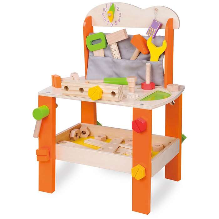 Classic World - Pretend & Play - Tool Bench - 37pcs- Damaged Packaging