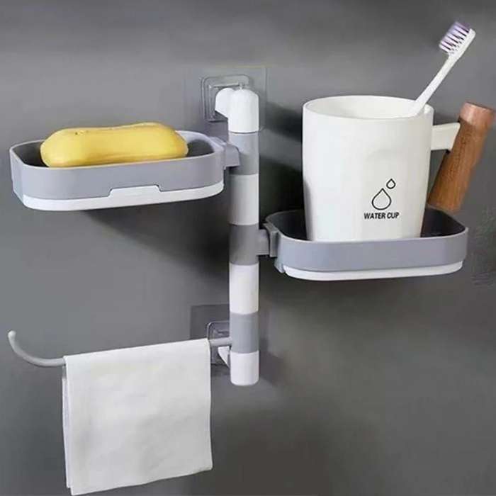 Wall-Mounted Rotating Soap Holder
