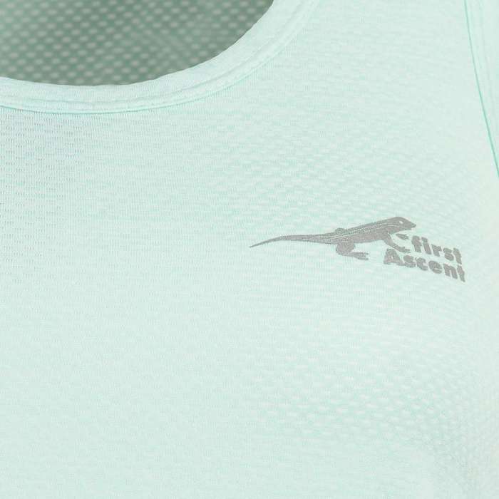 First Ascent Ladies Corefit Running Vest Fair Aqua