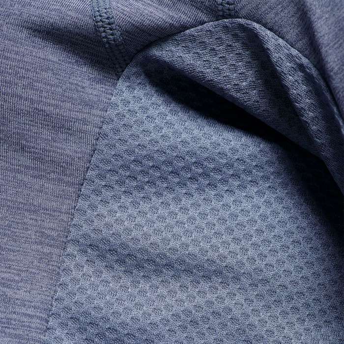 First Ascent Ladies Kinetic 1/4 Zip Top Blue Head Lizzard
