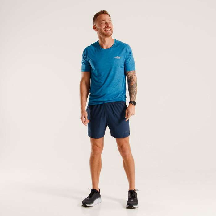 First Ascent Men's Corefit 5 Inch Shorts Navy