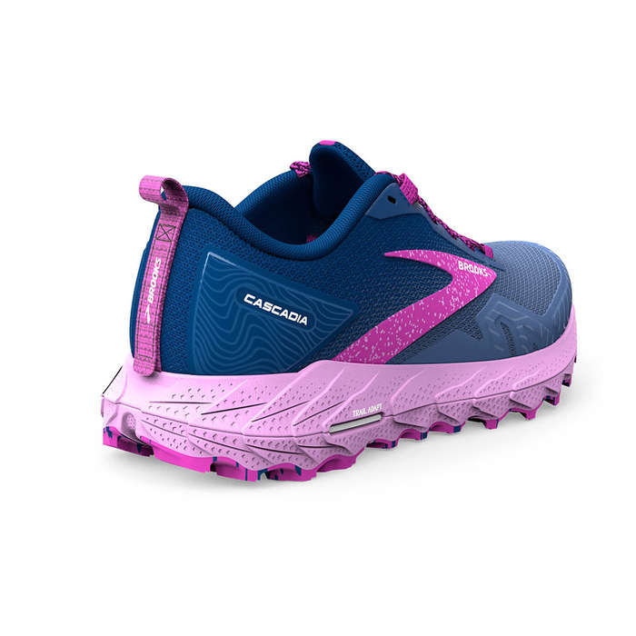 Brooks Cascadia 17 Trail Running Shoes Ladies (Navy/Purple)