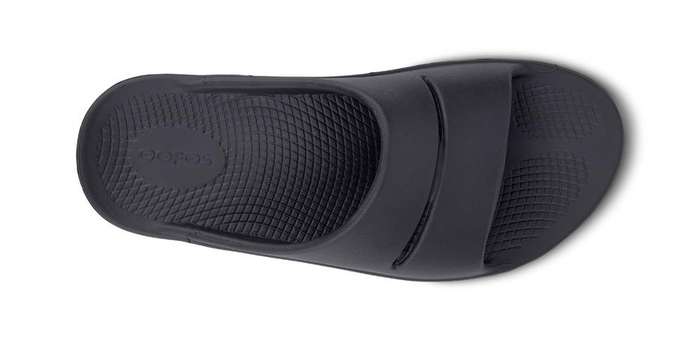 Oofos Slide Sandal Black Unisex