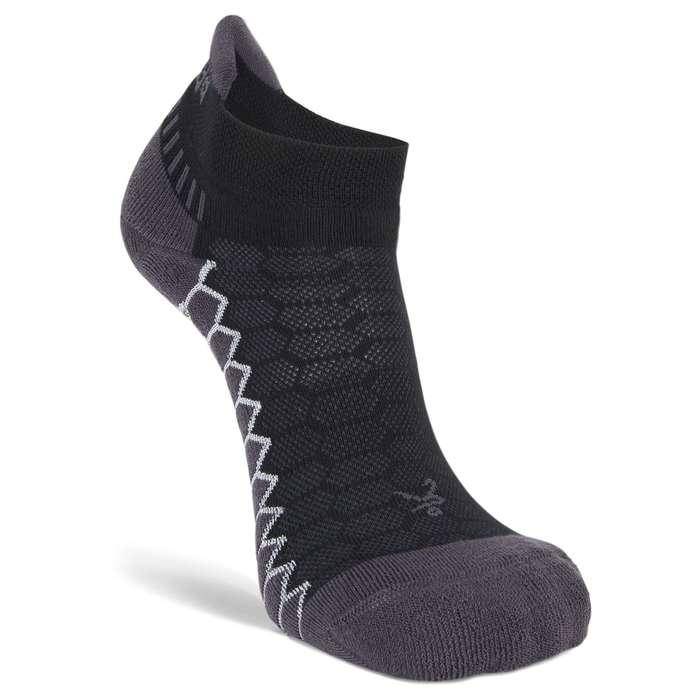 Balega Silver Antimicrobial Noshow Compression Fit Running Socks Black