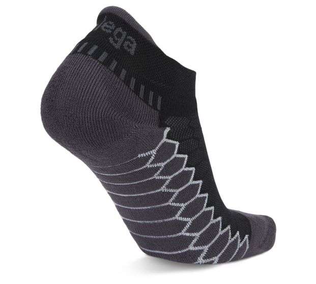 Balega Silver Antimicrobial Noshow Compression Fit Running Socks Black