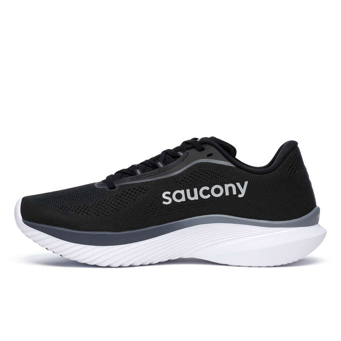 Saucony Kinvara 15 Road/Racing Running Shoes Mens (Black/White)