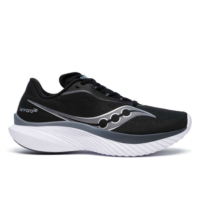Saucony Kinvara 15 Road/Racing Running Shoes Mens (Black/White)