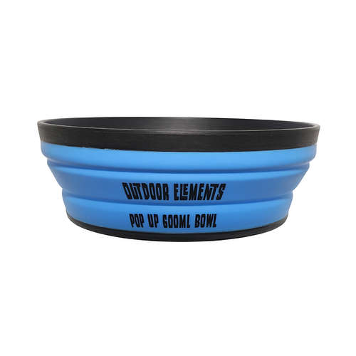 Outdoor Elements Pop Up Bowl Blue