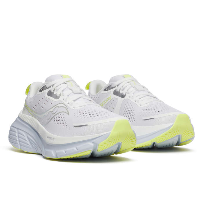 Saucony Guide 18 Wide Road Running Shoes Ladies (White/Ice Melt Blanc)
