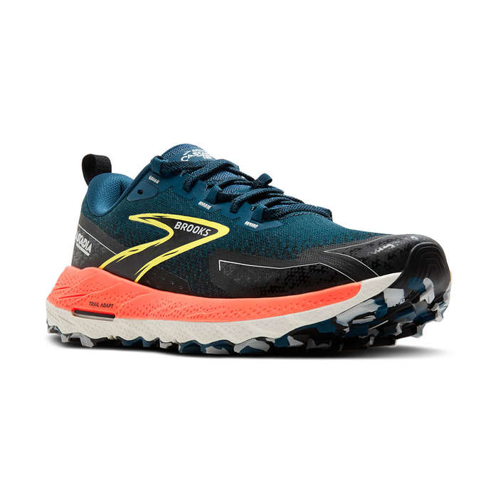 Brooks Cascadia 18 Trail Running Shoes Men's (Legion Blue/Black/Flame)