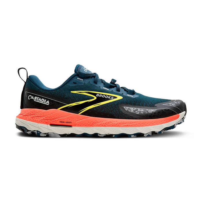 Brooks Cascadia 18 Trail Running Shoes Men's (Legion Blue/Black/Flame)