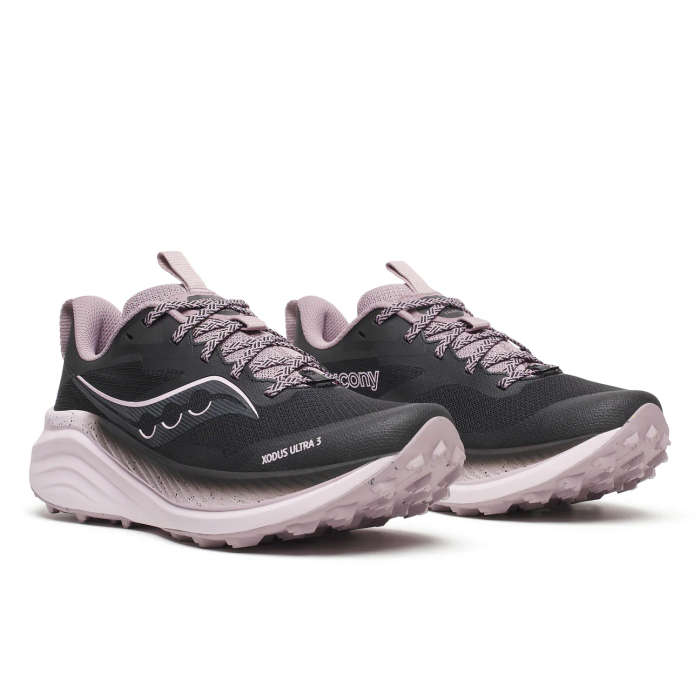 Saucony Xodus Ultra 3 Trail Running Shoes Ladies (Black/Quail Noir)