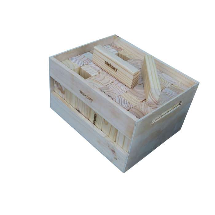 Trendify Giant Stacking-Like Building Blocks With Crate (Branding Options Available)