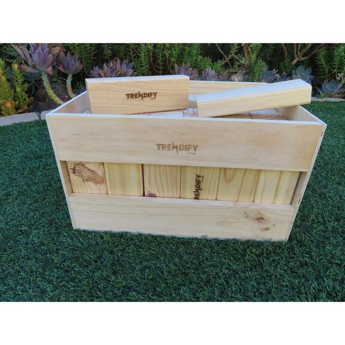 Trendify Giant Stacking-Like Building Blocks With Crate (Branding Options Available)