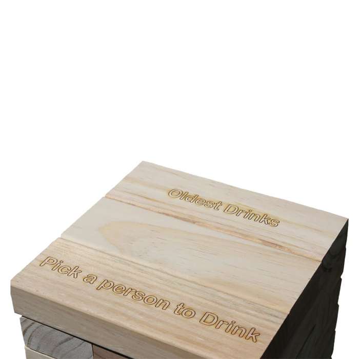 Giant Trendify Party Drinking Jenga like Building Blocks with Bag