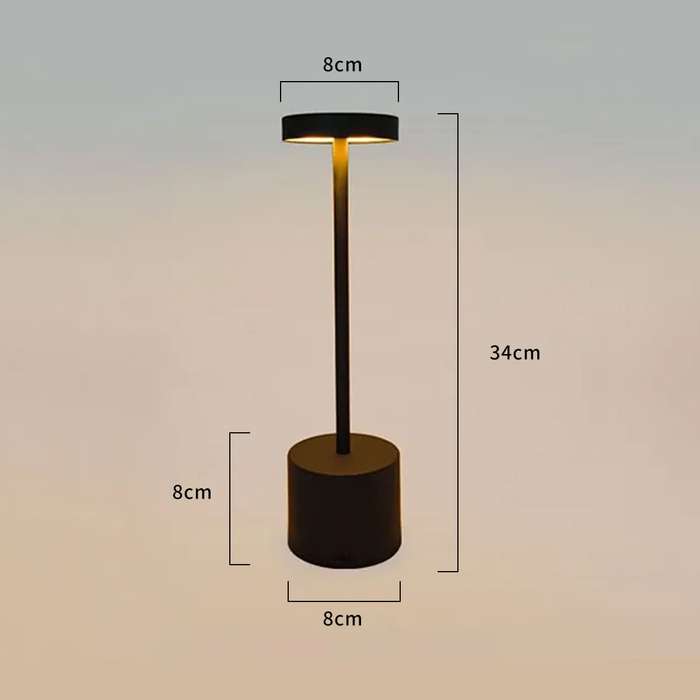 Trendify Dimmable Rechargeable Touch LED Table Lamp for Restaurants/Homes