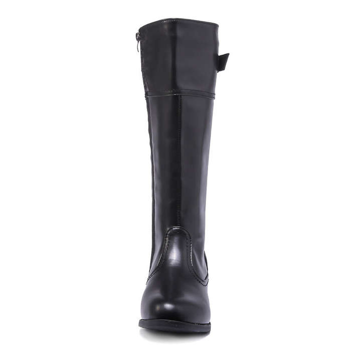 TTP Knee High Boot with Buckle Decor and Elasticated Back Shaft XB8229