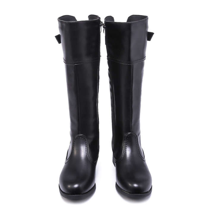 TTP Knee High Boot with Buckle Decor and Elasticated Back Shaft XB8229