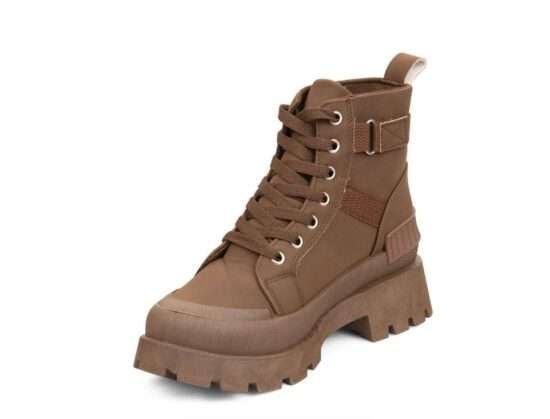TTP Fashion Platform Combat Ladies Ankle Boots