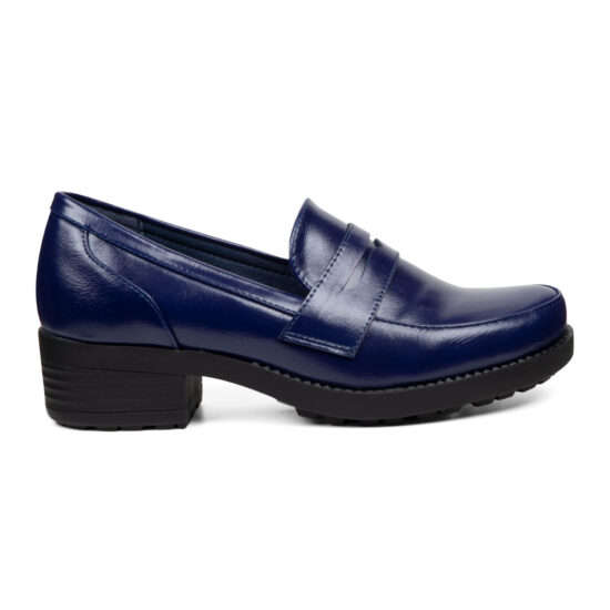 Alxir Ladies Slip On Platform Loafers PSL2048-3