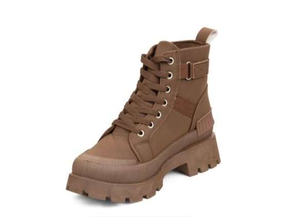 TTP Fashion Platform Combat Ladies Ankle Boots