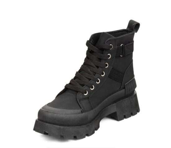 TTP Fashion Platform Combat Ladies Ankle Boots