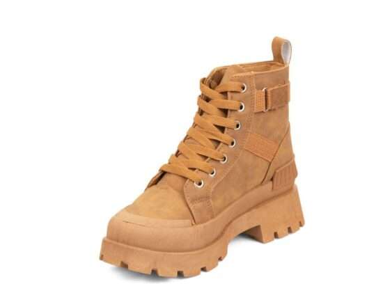 TTP Fashion Platform Combat Ladies Ankle Boots