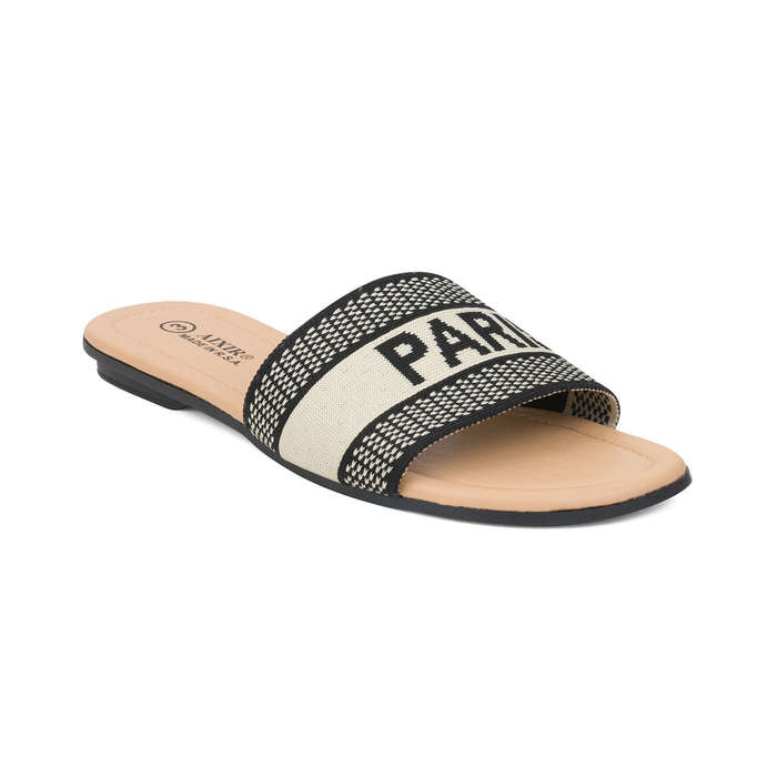 Alxir - Ladies Paris Style Textile Slippers PSL4103A
