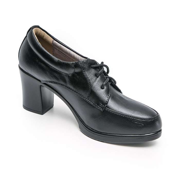 TTP Fashion Platform Block Heel Lace Up Courts XBK3506