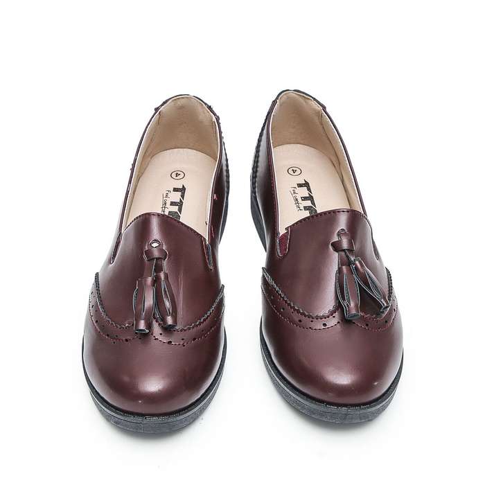 TTP Ladies Slip On Brogue with Bell Decor XB302