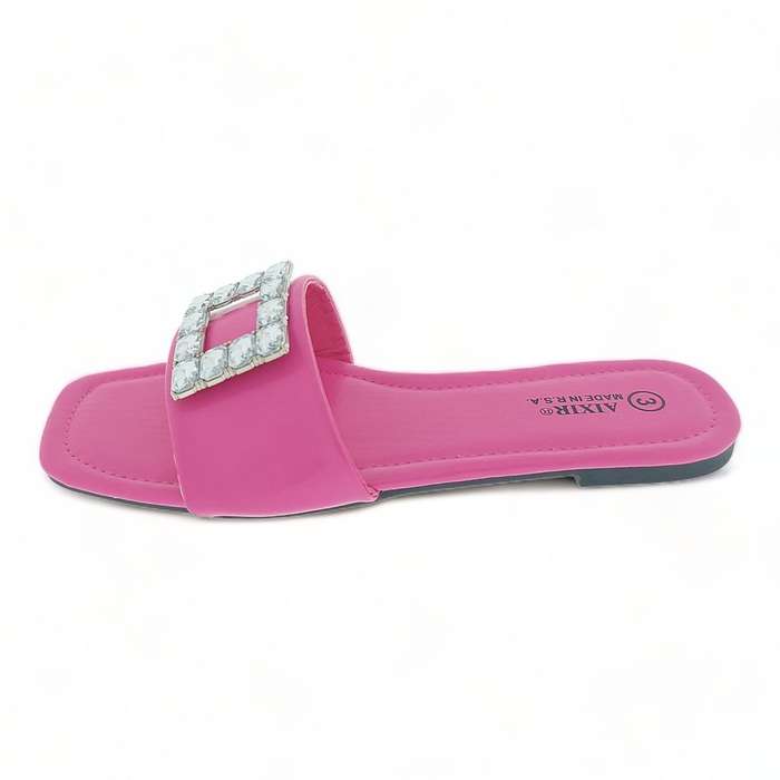 Aixir Sandal with Embellished Square Decor PSL4184