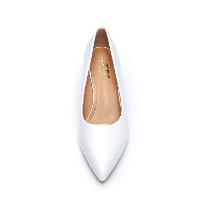 TTP Women Spool Heel Patent PU Slip On Heels JSF65